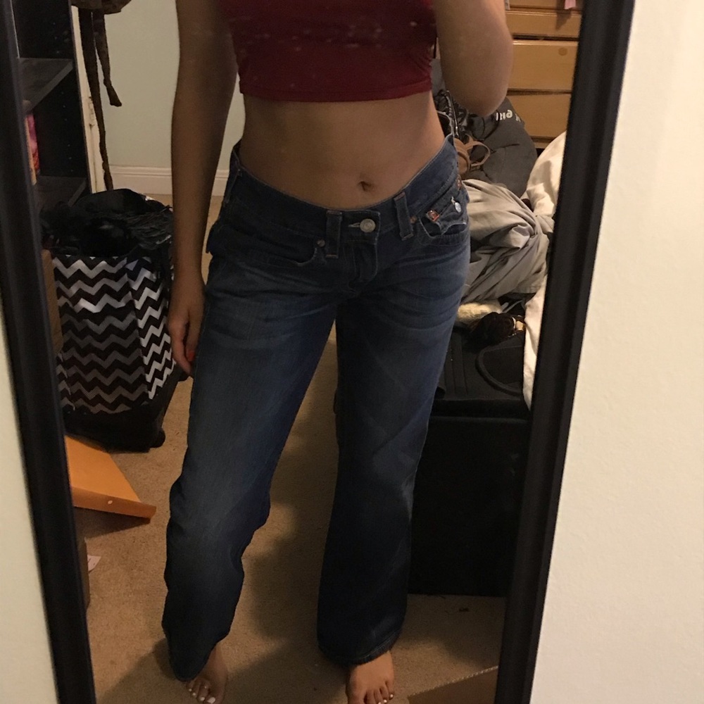 DARK WASH TRUE RELIGION JEANS